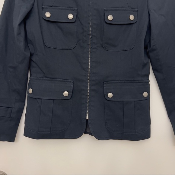 Rag & Bone Full Zip Mock Neck Utility Jacket Black Size 0​​ - Picture 4 of 16